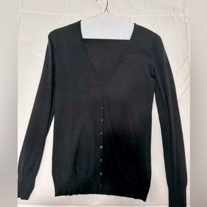 Benetton Black button down cardigan